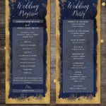 Starry Night Stars Wedding Program, Celestial Wedding Program, Constellation Galaxy Wedding ...