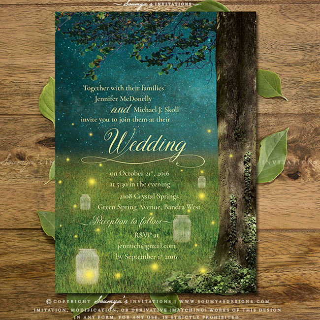 Enchanted Forest Wedding Invitations