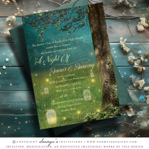 Enchanted Forest Prom Invitations