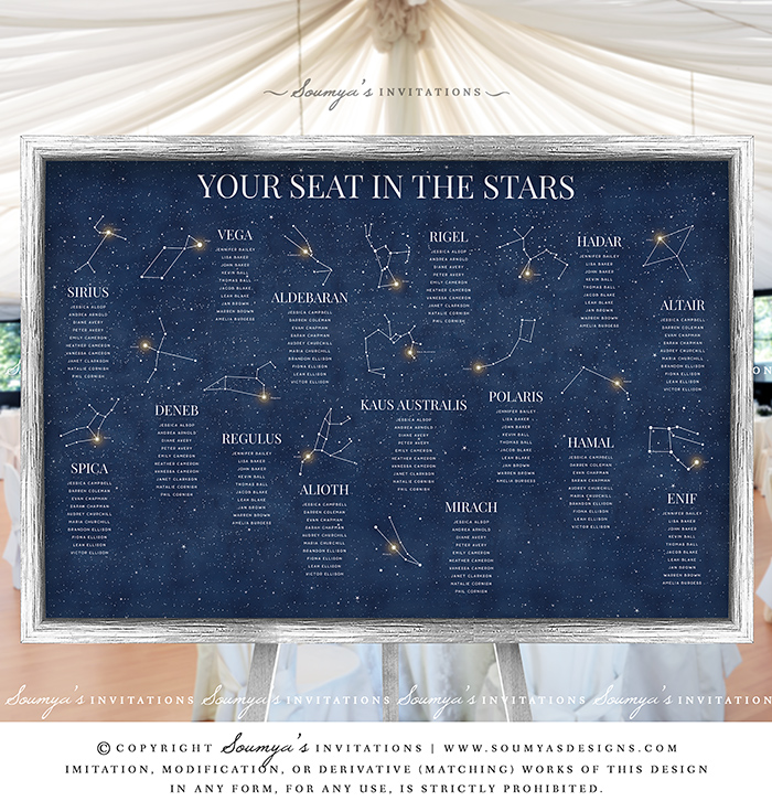 Celestial Seating Chart