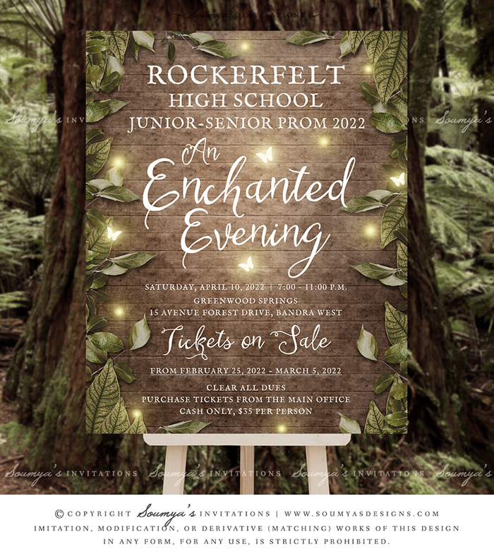 Enchanted Forest Prom Poster