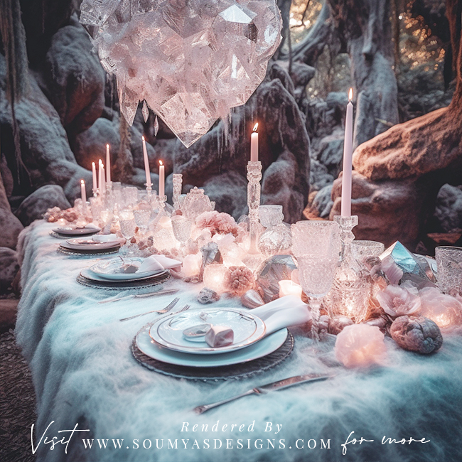 Fantasy Enchanted Forest Theme Table Setting