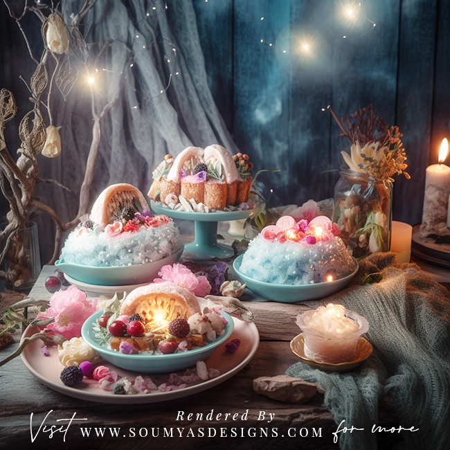 Fantasy Enchanted Forest Theme Food Table