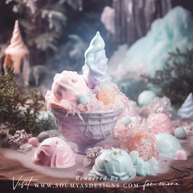 Fantasy Enchanted Forest Theme Ice Cream