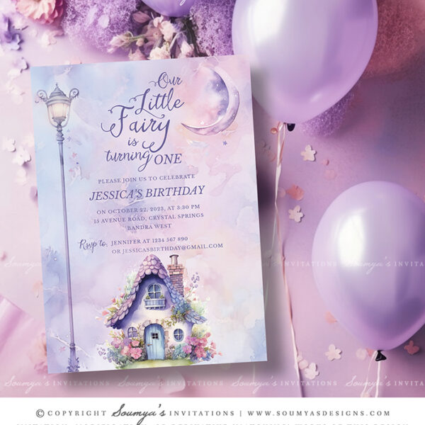Fairy Birthday Invitation Template
