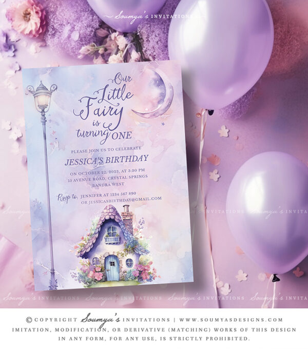 Fairy Birthday Invitation Template