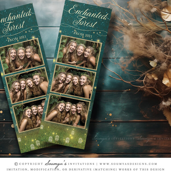 Rustic Enchanted Forest Woodland Party Photo Booth Template